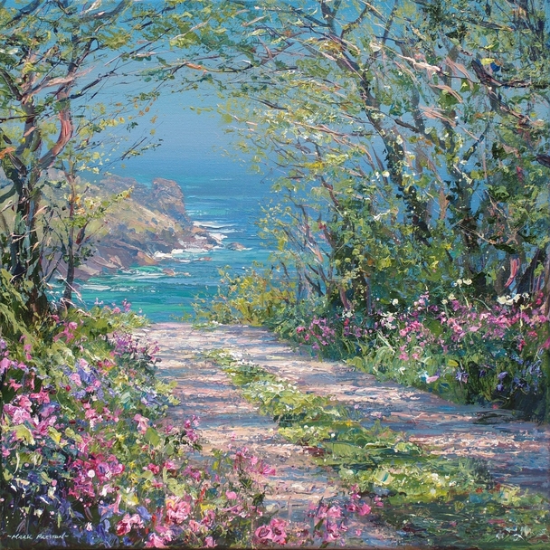 Mark Preston - cornish elms and red campion, gurnard's head